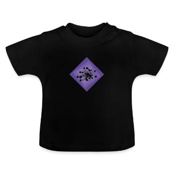 Crypto Bitcoin Kryptowährung - Baby Bio-T-Shirt mit Rundhals - Schwarz - Vorne
