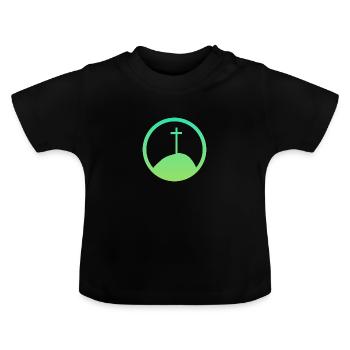 Bible Verse Church Bible Verse - Baby Organic T-Shirt with Round Neck - black - Front