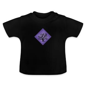 Botanik Flora Botanisch - Baby Bio-T-Shirt mit Rundhals - Schwarz - Vorne