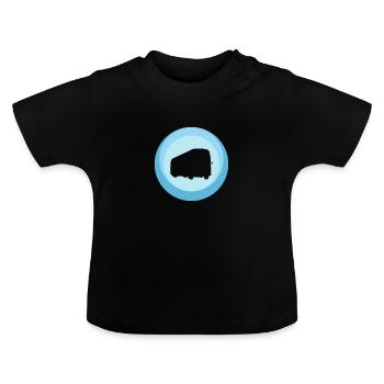 Bus Bus Öffentliche Verkehrsmittel - Baby Bio-T-Shirt mit Rundhals - Schwarz - Vorne