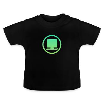 Computer Online Online - Baby Bio-T-Shirt mit Rundhals - Schwarz - Vorne