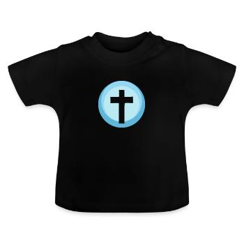 Bible Christian Christian - Baby Organic T-Shirt with Round Neck - black - Front