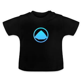 Camper Zelte Zelte - Baby Bio-T-Shirt mit Rundhals - Schwarz - Vorne