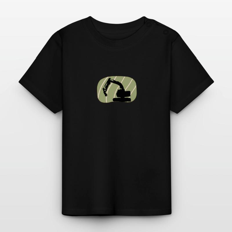 Construction Site Construction Worker Construction Worker Baby Organic T-Shirt with Round Neck
