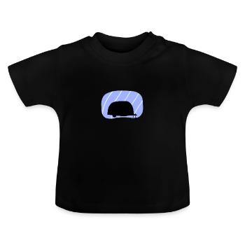 Caravane Caravane mobile - T-shirt bio col rond Bébé - noir - Devant