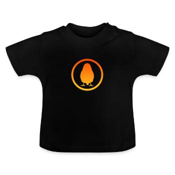 Oiseau Oiseau Illustration Oiseau - T-shirt bio col rond Bébé - noir - Devant