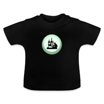 Biochemistry Chemical Chemical - Baby Organic T-Shirt with Round Neck - black - Front