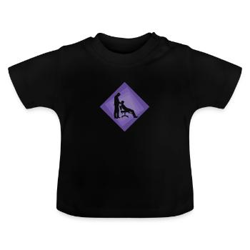 Chiropraktiker Mediziner Mediziner - Baby Bio-T-Shirt mit Rundhals - Schwarz - Vorne