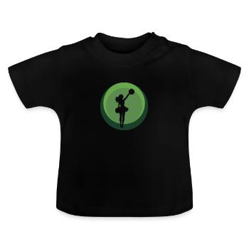 Girlie Pom-pom girl Cheerleading - T-shirt bio col rond Bébé - noir - Devant