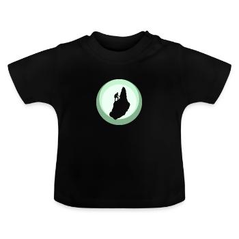 Escalade Alpes Alpes - T-shirt bio col rond Bébé - noir - Devant