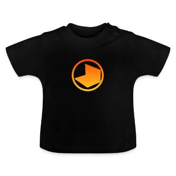 Page d’accueil du blog de blogs - T-shirt bio col rond Bébé - noir - Devant