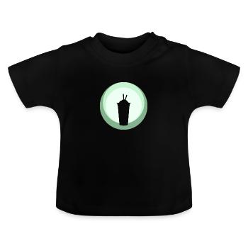 Thé Boba Bubble - T-shirt bio col rond Bébé - noir - Devant