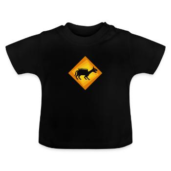 Kryptozoologie Fabel Einhorn - Baby Bio-T-Shirt mit Rundhals - Schwarz - Vorne