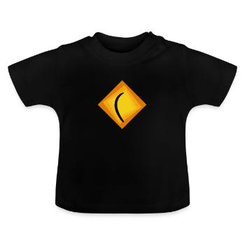 Boomerang Lancer Bâton Lancer - T-shirt bio col rond Bébé - noir - Devant