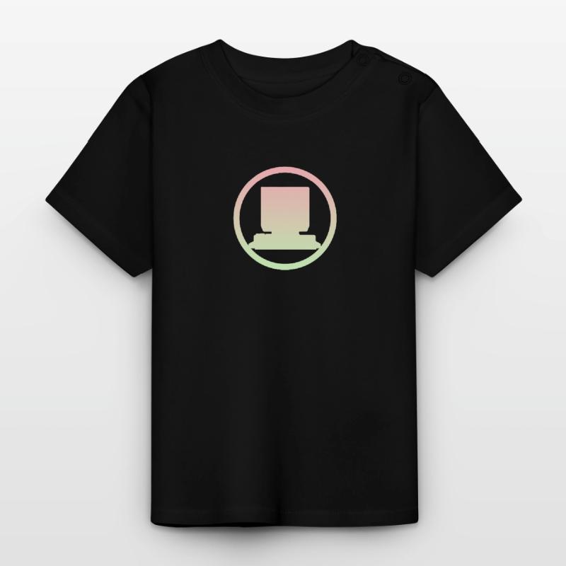 Computerarbeit Computer Computerarbeit Baby Bio-T-Shirt mit Rundhals