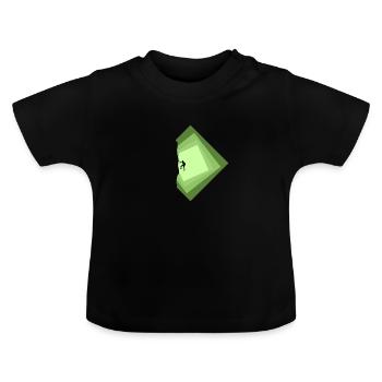 Cordée, alpinisme, alpinisme - T-shirt bio col rond Bébé - noir - Devant