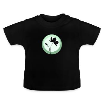Botanik Pflanzenkunde Flora - Baby Bio-T-Shirt mit Rundhals - Schwarz - Vorne