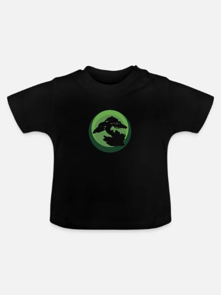 Arbre Grandir Arbre - T-shirt bio col rond Bébé - noir