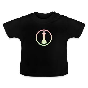 Echecs Echecs Echecs Echecs - T-shirt bio col rond Bébé - noir - Devant