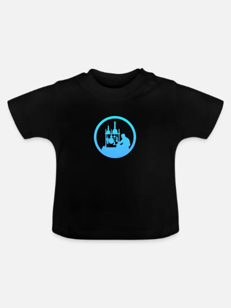 Molekül Biochemie DNA - Baby Bio-T-Shirt mit Rundhals - Schwarz