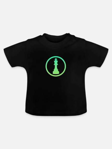 Echec et mat Echecs Echecs Echec et mat - T-shirt bio col rond Bébé - noir