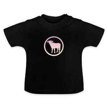 Vaches Vache Vache - T-shirt bio col rond Bébé - noir - Devant
