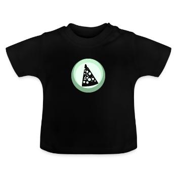 Cheese Gourmet Parmesan - Baby Organic T-Shirt with Round Neck - black - Front