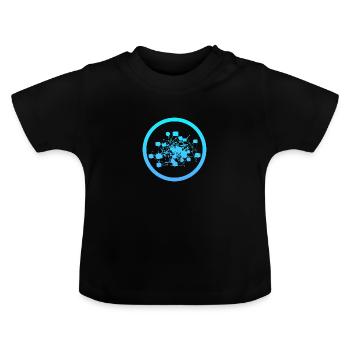 Crypto-monnaie Blockchain Crypto - T-shirt bio col rond Bébé - noir - Devant
