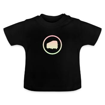 Bus Transport Schulbus - Baby Bio-T-Shirt mit Rundhals - Schwarz - Vorne