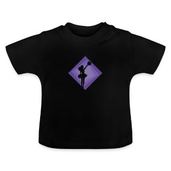 Pom-pom girl girlie - T-shirt bio col rond Bébé - noir - Devant