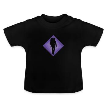 Backpacker Wandern Backpacking - Baby Bio-T-Shirt mit Rundhals - Schwarz - Vorne
