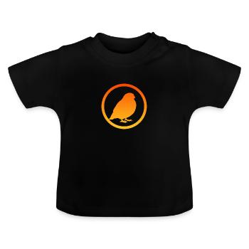 Oiseau Oiseaux Illustration d’oiseau - T-shirt bio col rond Bébé - noir - Devant