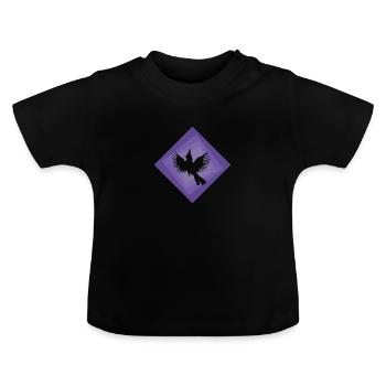 Nymphensittich Lustig Vogel - Baby Bio-T-Shirt mit Rundhals - Schwarz - Vorne