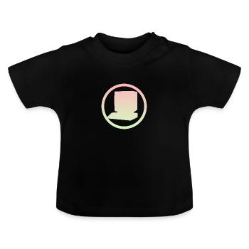 Computerarbeit Computer Nerd - Baby Bio-T-Shirt mit Rundhals - Schwarz - Vorne
