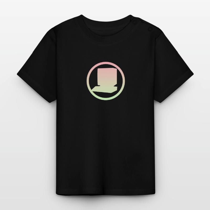 Computer Work Computer Nerd Baby Organic T-Shirt with Round Neck