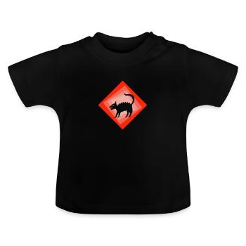 Kryptozoologie Bigfoot Bigfoot - Baby Bio-T-Shirt mit Rundhals - Schwarz - Vorne
