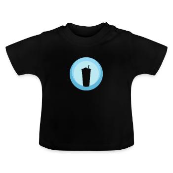 Tee Bubble Tea Bubble Tea - T-shirt bio col rond Bébé - noir - Devant