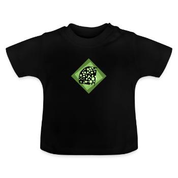 Lait de souris au fromage - T-shirt bio col rond Bébé - noir - Devant