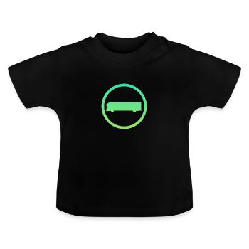 Bus Transport Bus - Baby Bio-T-Shirt mit Rundhals - Schwarz - Vorne
