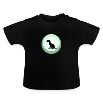 Kryptozoologie Mythisch Einhorn - Baby Bio-T-Shirt mit Rundhals - Schwarz - Vorne