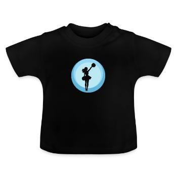 Girlie Pom-pom girl pom-pom girl - T-shirt bio col rond Bébé - noir - Devant