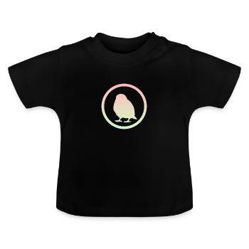 Oiseau Illustration D’oiseau Oiseaux - T-shirt bio col rond Bébé - noir - Devant