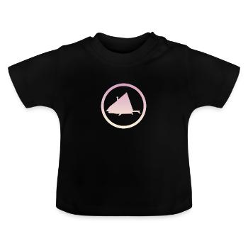 Camping Glamping Moderne - T-shirt bio col rond Bébé - noir - Devant