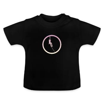 Klettern Felsklettern Alpinist - Baby Bio-T-Shirt mit Rundhals - Schwarz - Vorne
