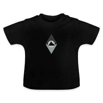 Camping Glamping moderne - T-shirt bio col rond Bébé - noir - Devant