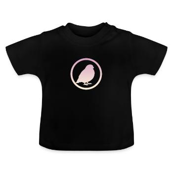 Oiseaux Oiseaux Observation des oiseaux - T-shirt bio col rond Bébé - noir - Devant