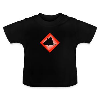 Glamping House Glamping - Baby Organic T-Shirt with Round Neck - black - Front