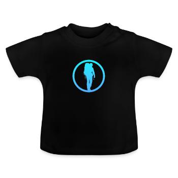 Backpacking Wanderung Backpacker - Baby Bio-T-Shirt mit Rundhals - Schwarz - Vorne