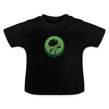 Botanik Pflanzen Gartenbau - Baby Bio-T-Shirt mit Rundhals - Schwarz - Vorne