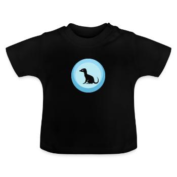 Fabelwesen Fabelwesen Fabeltier - Baby Bio-T-Shirt mit Rundhals - Schwarz - Vorne